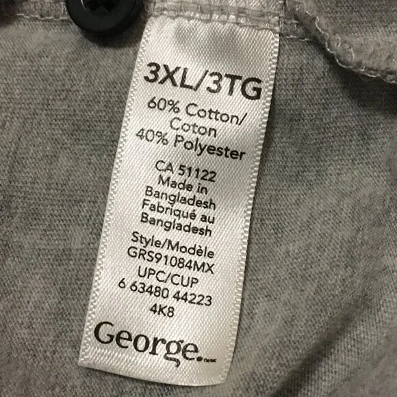 George Computer Geek Graph Paper Print Shirt - Grid Pattern Short Sleeve Polo - Picture 9 of 13